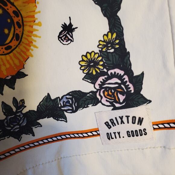 Brixton New Mens S Voyage Hybrid Short 5.5" Mexico City Jaguar Relaxed Stretch - Picture 7 of 12